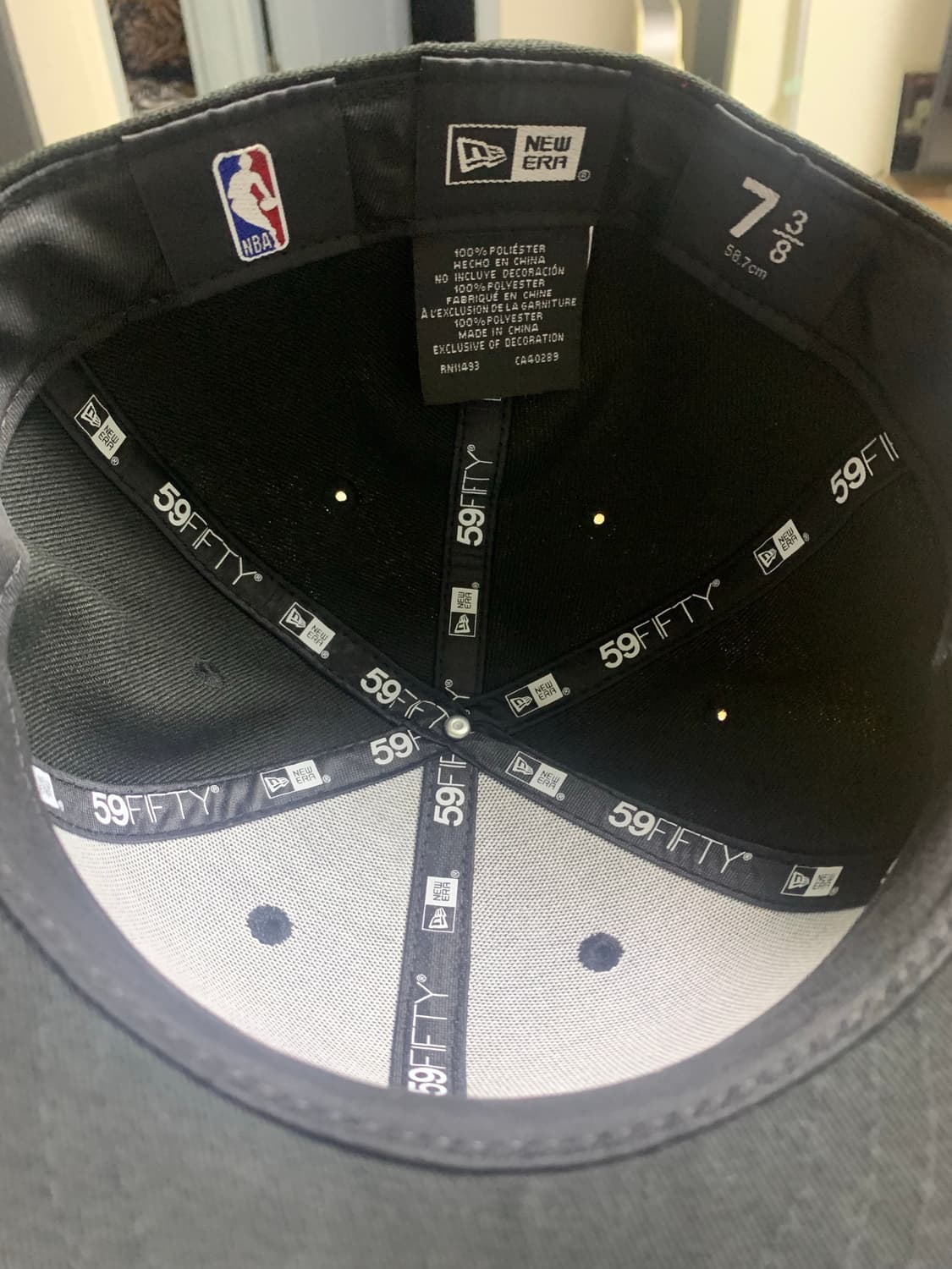 NBA LA 레이커스 59FIFTY 베이직 사이즈캡 블랙 상품이미지3
