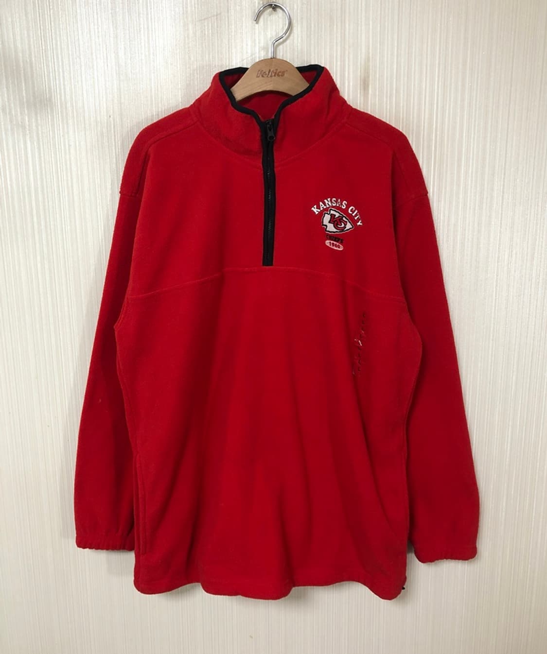 NFL 캔자스시티 치프스 하프집업 플리스자켓 L(해외) 상품이미지1