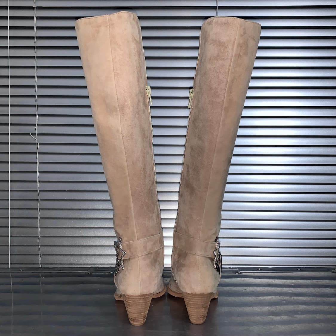 00s ORO 스웨이드 블링 버클 롱 웨스턴 부츠 상품이미지5