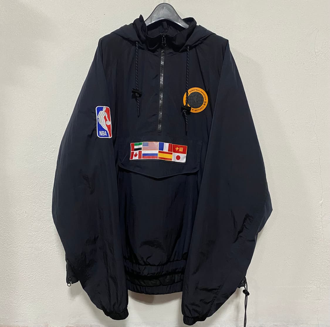 NBA 나이키 팀31 코트 사이드 아노락 자켓 블랙 L 상품이미지1