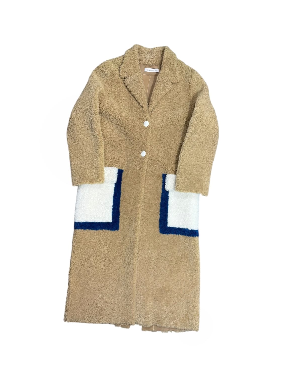 Ines&marechal 한섬 이네스앤마샬 쉽스킨 롱 무스탕 상품이미지1