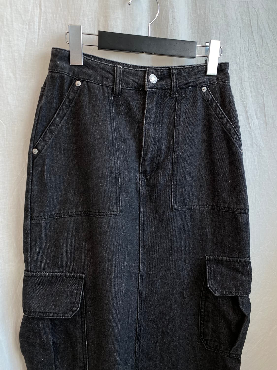 GRL 흑청 롱스커트(24) 상품이미지3