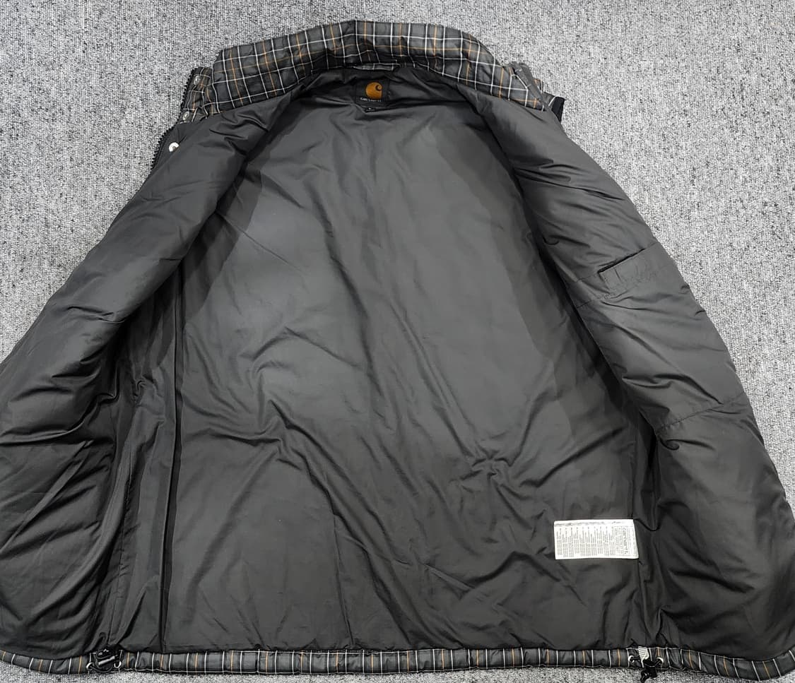 칼하트 체크 패턴 패딩 베스트 조끼 L 상품이미지3