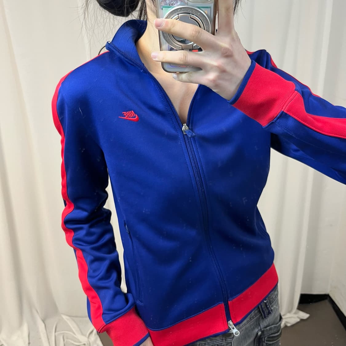 Nike blue two-way jersey 상품이미지3