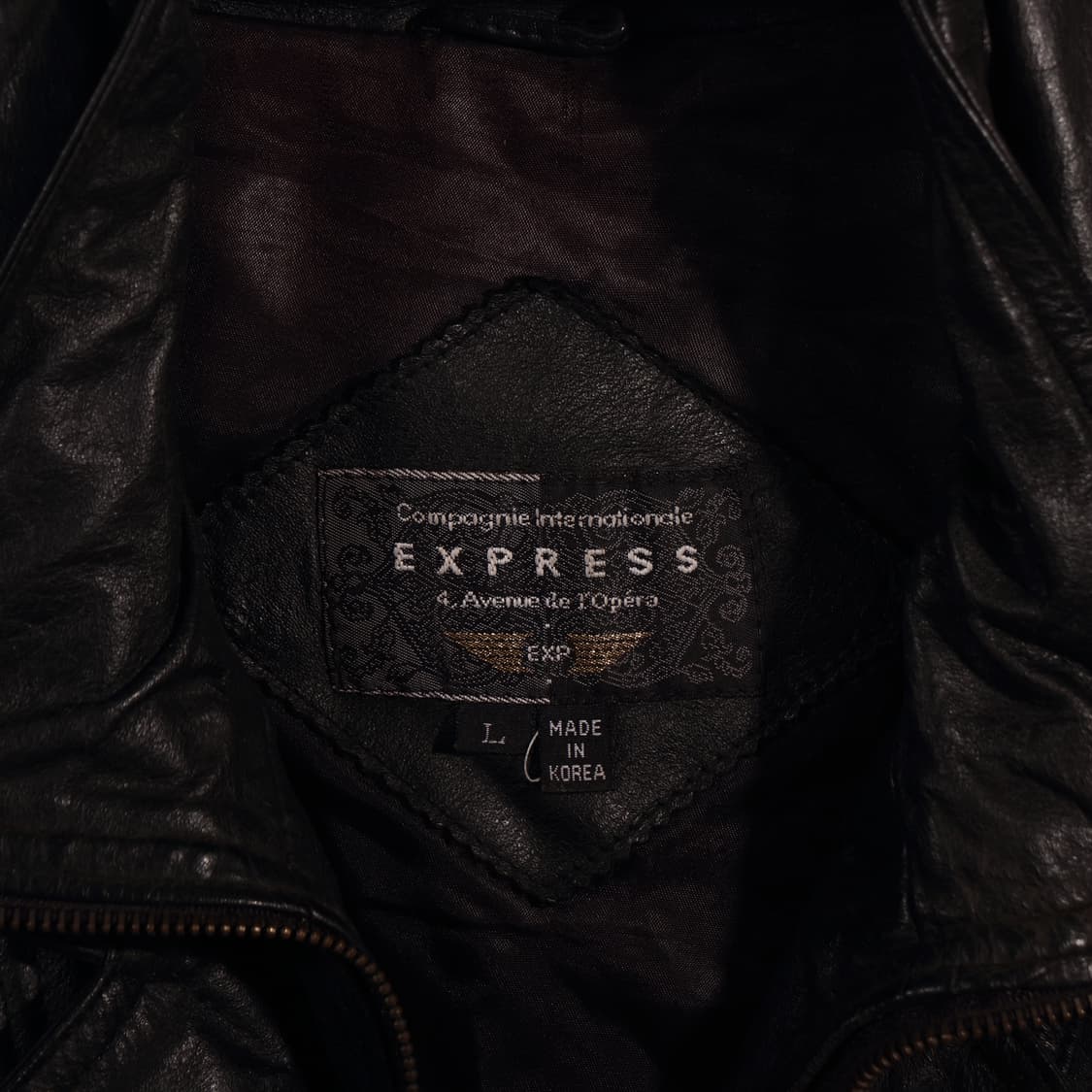 90s 빈티지 레더 봄버 라이더 자켓 상품이미지3