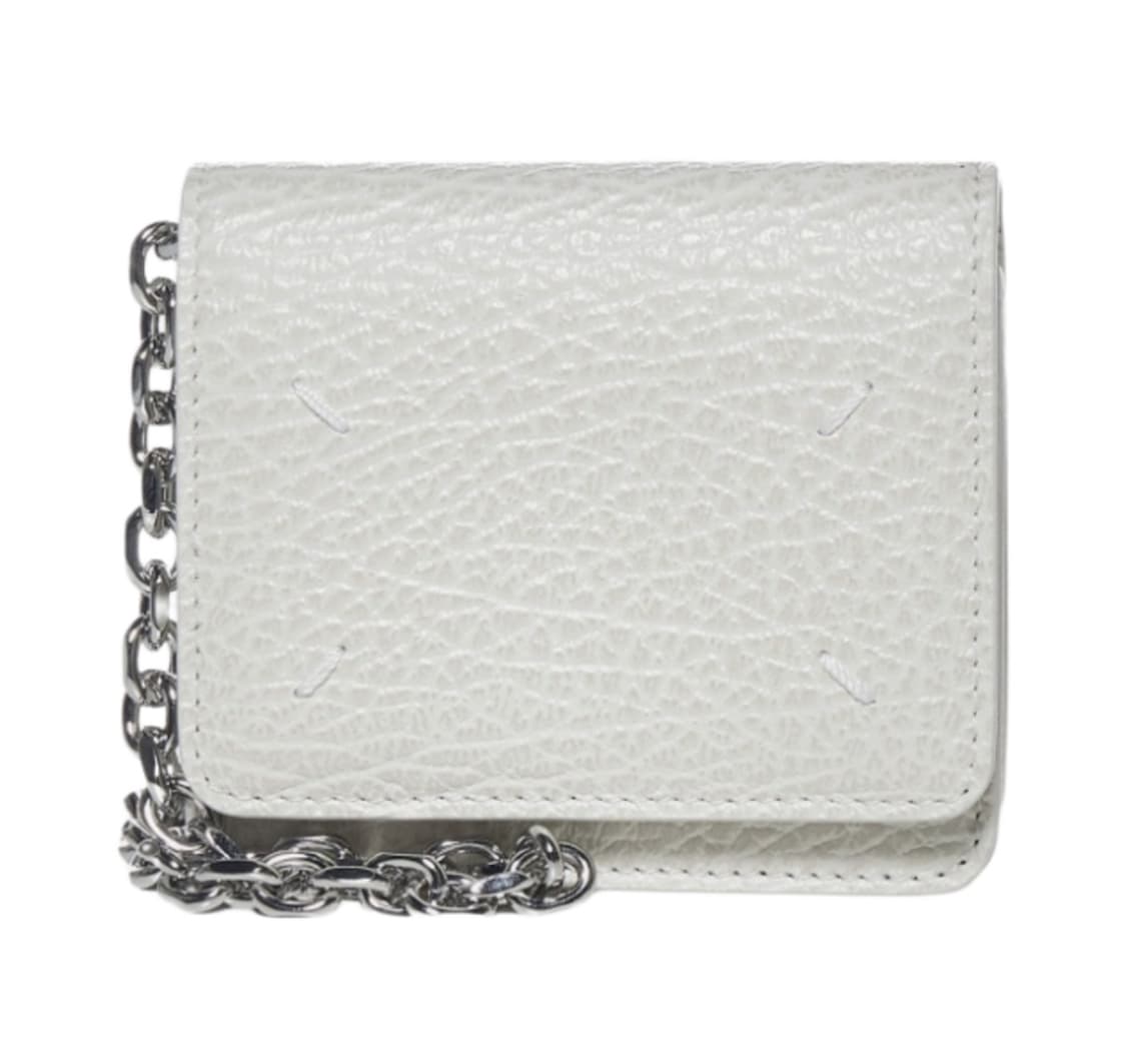 메종 마르지엘라 스몰 레더 체인 지갑 아이보리 상품이미지1