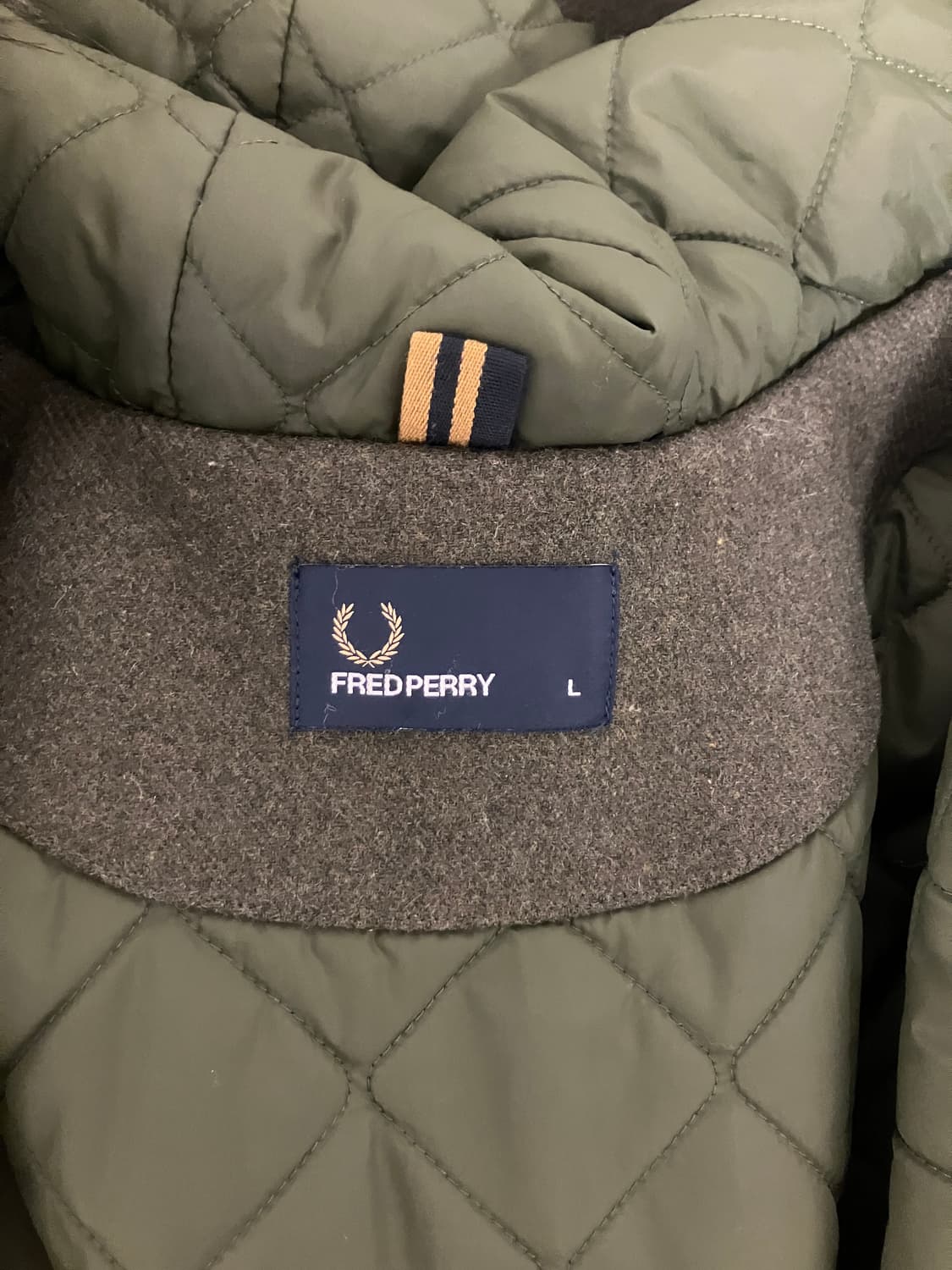 (L) 프레드페리 피쉬테일 야상 코트 개파카 m65 상품이미지3