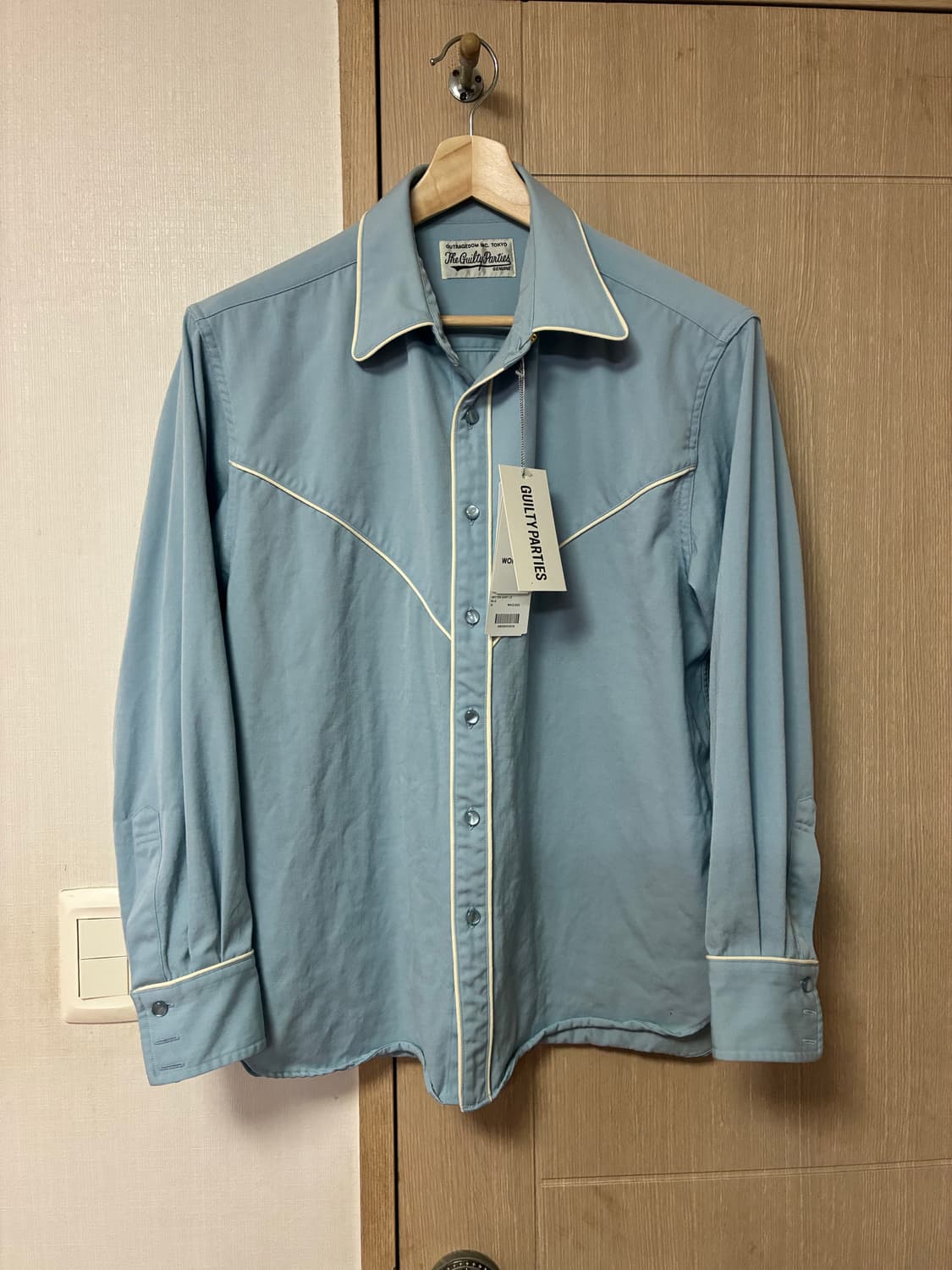 [M]와코마리아 웨스턴셔츠 블루 상품이미지1