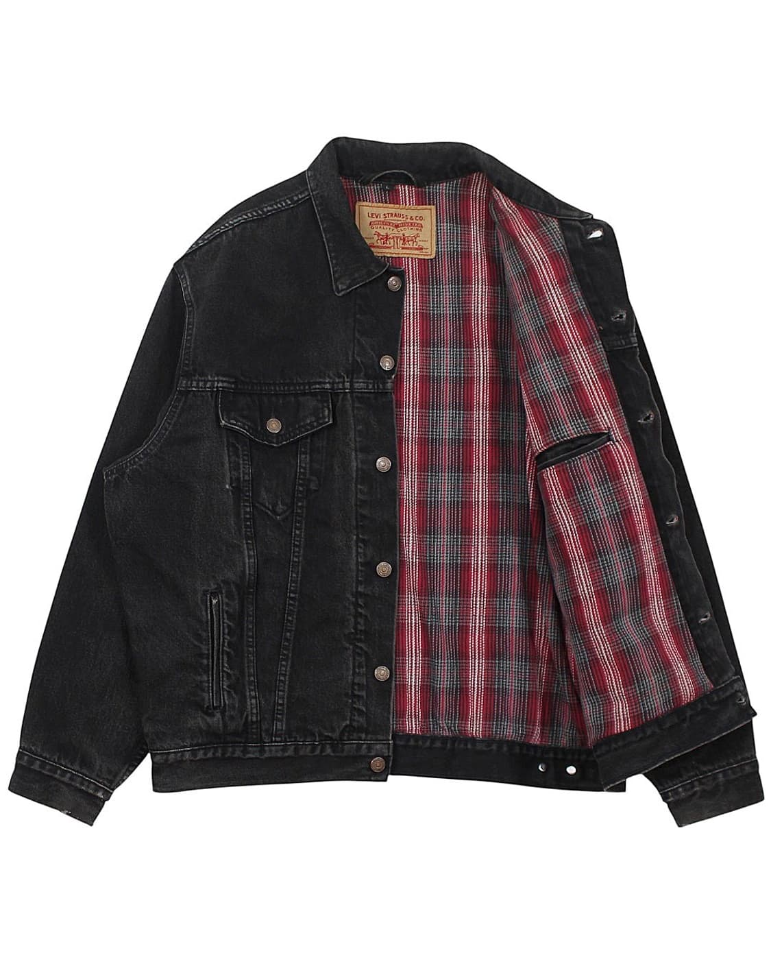 1995 USA 리바이스 70699-4159 블랙 데님 자켓 빈티지 미제 상품이미지1