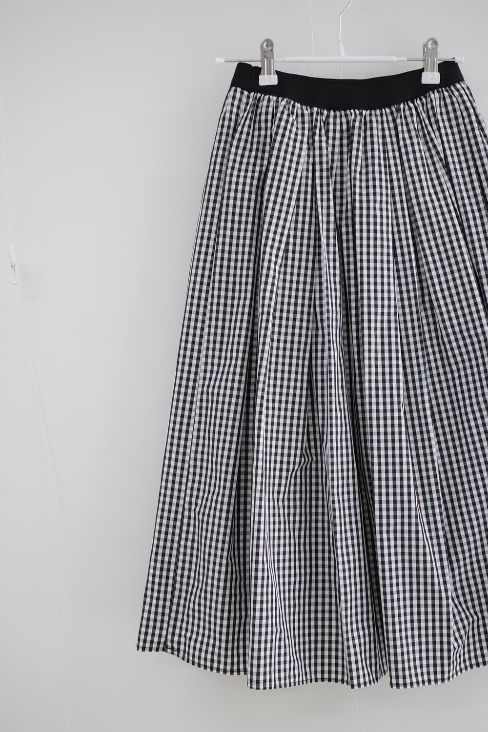checked pattern banding long skirt 상품이미지4