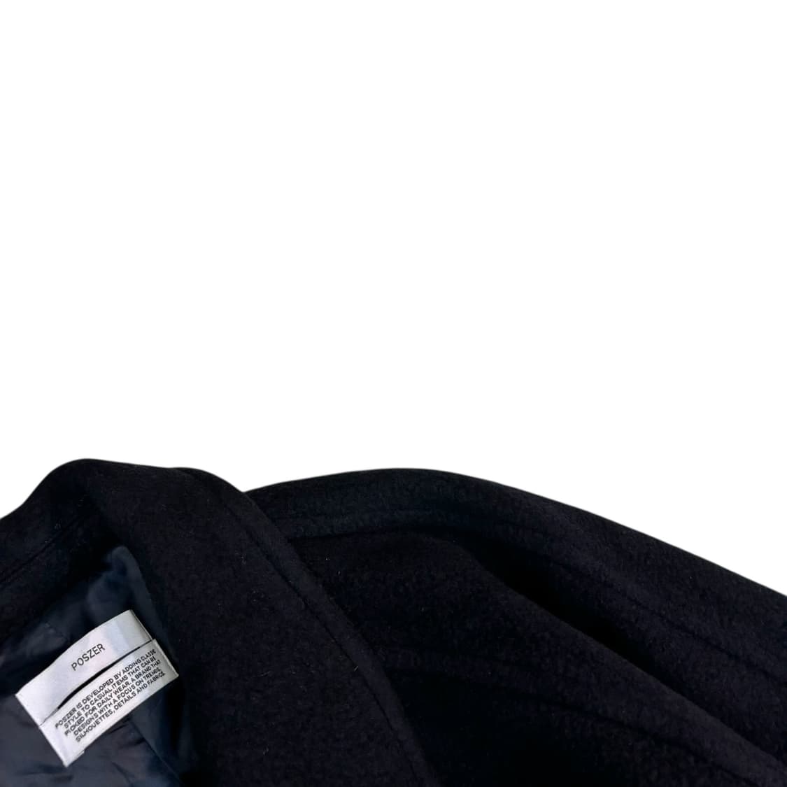 포저 Poszer 네이비 울 캐시미어 나그랑 하프 코트 상품이미지3