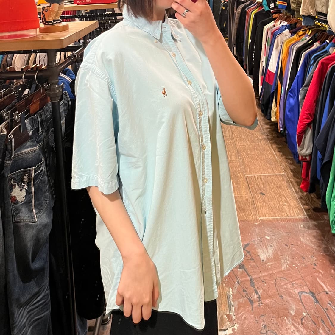 [HI] 폴로 반팔 셔츠 블루 상품이미지3