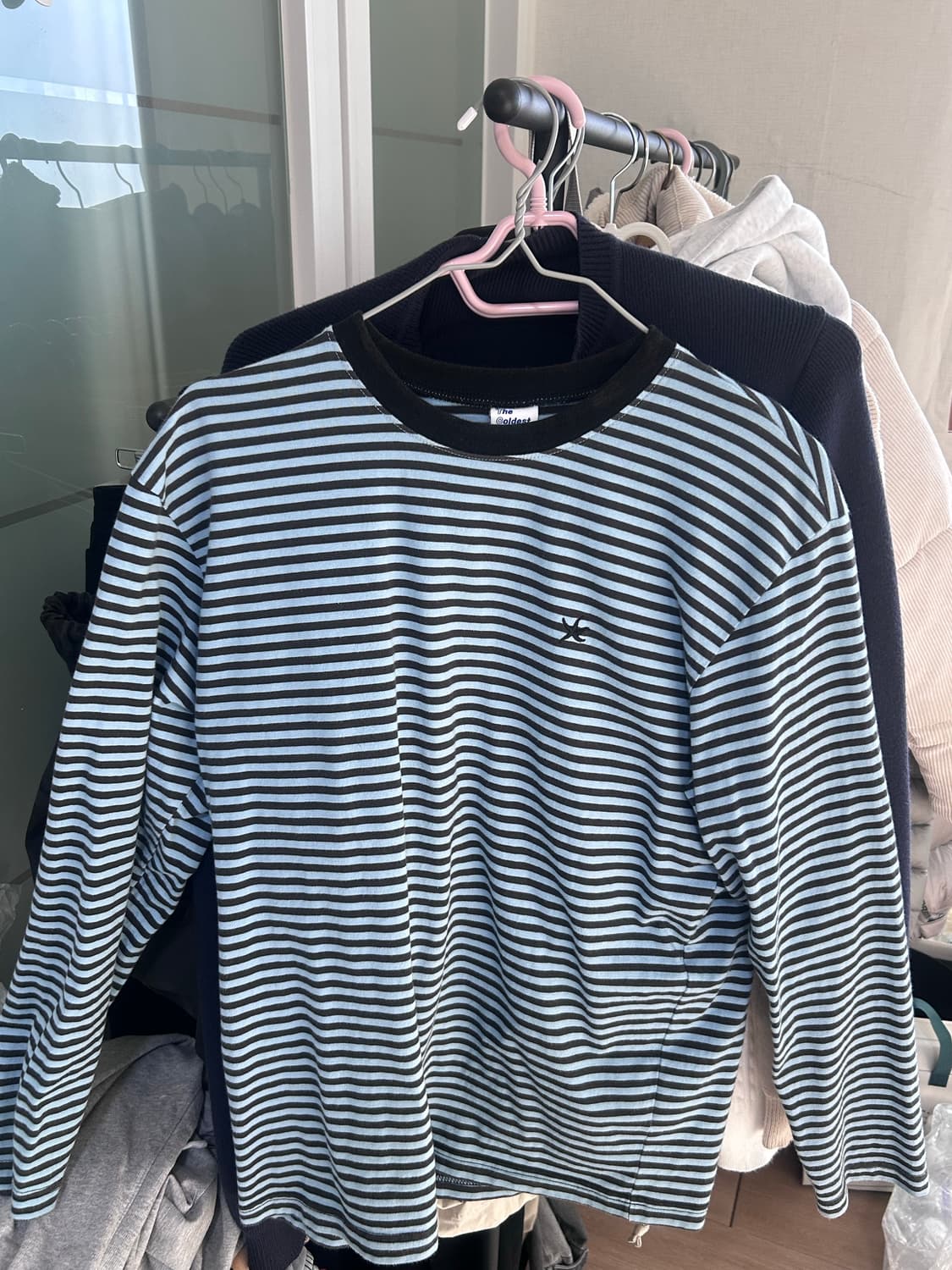 TCM mini logo stripe long sleeve (스카이블루) 상품이미지2
