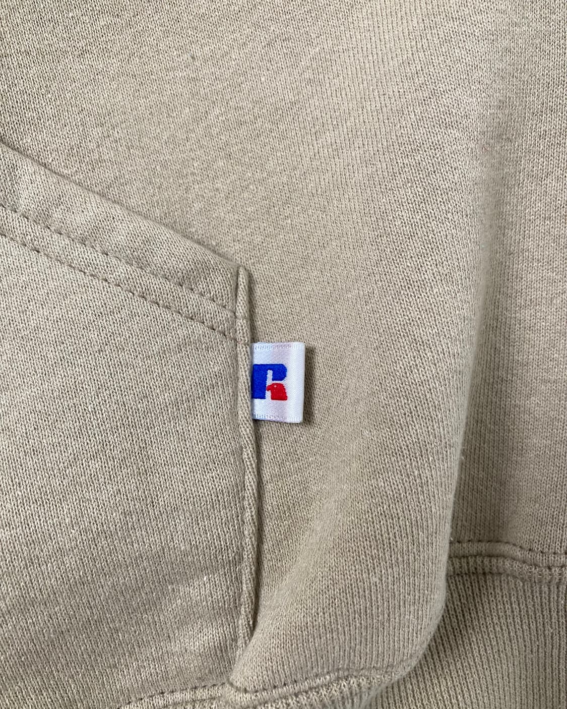 90s Russell Zip Up Hoodie (beige) 상품이미지5