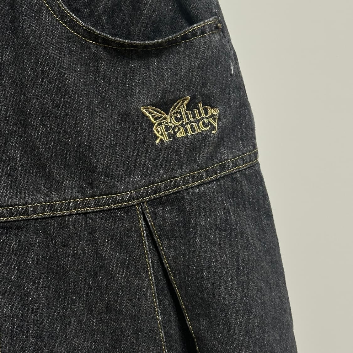 [팬시클럽] 데님 플리츠 벨트 스커트  상품이미지4