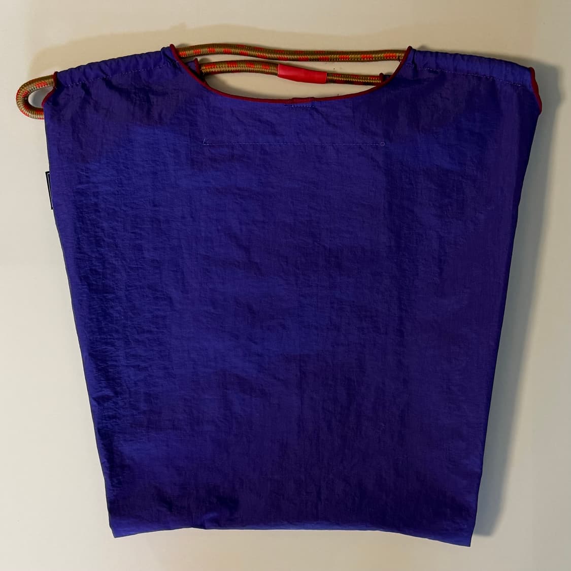 보라 퍼플 바나나 크러쉬 자수 에코백 숄더백 로프백 드로우 스트링백 가방 상품이미지2