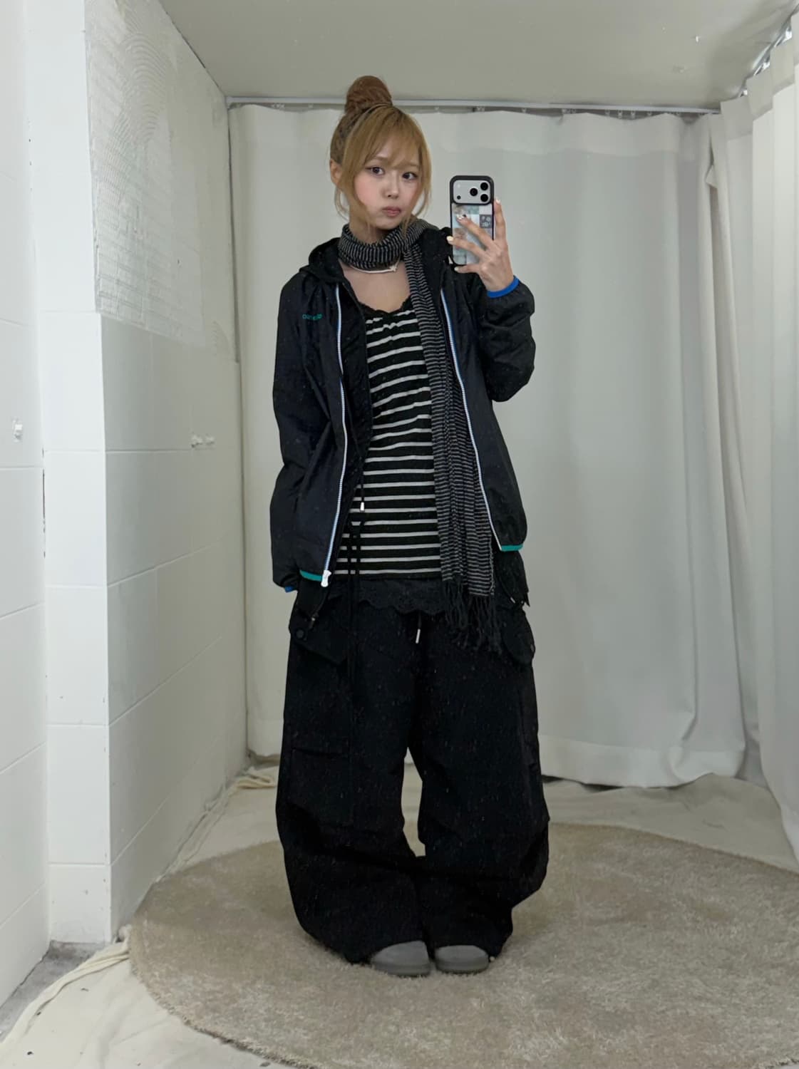 무채색 아디다스 바람막이 너드 러힙 니혼진 코디세트 상품이미지1