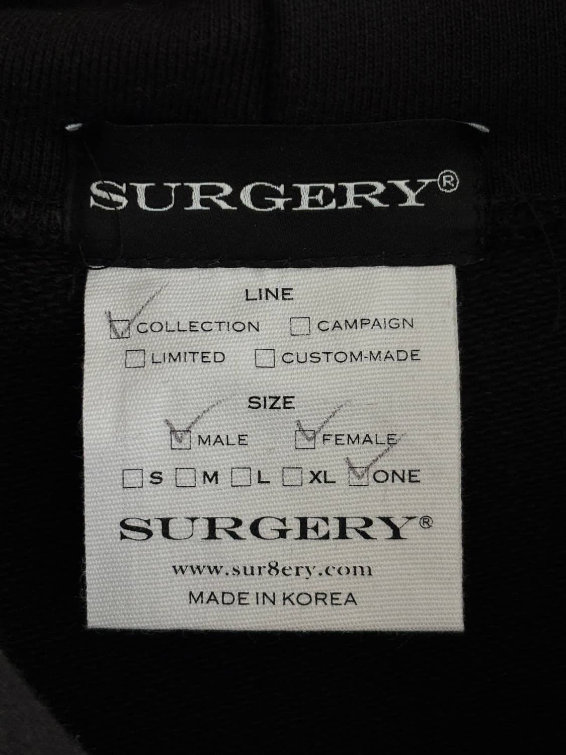 Surgery 써저리 리메이크 오버 피그먼트 후드 집업 상품이미지4