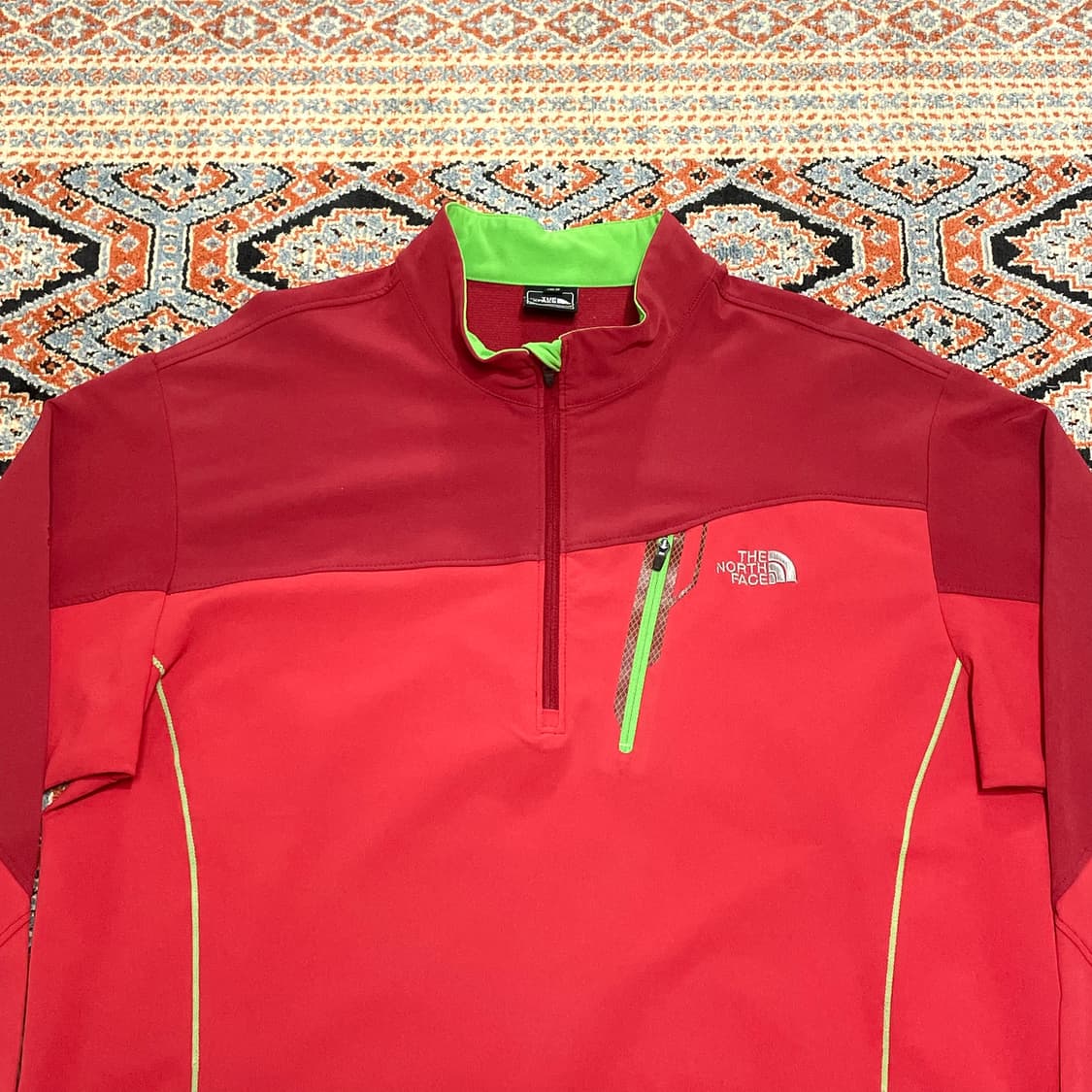 노스페이스 서밋 레드 반집업 기능성 티셔츠 남성105 상품이미지2