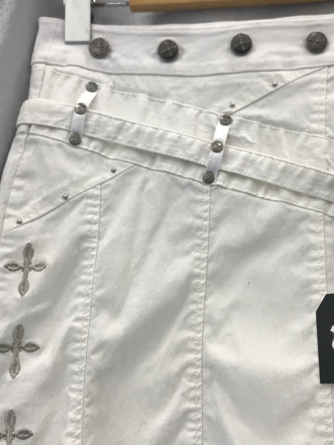 Ozz Croce White detail mini lap skirts 상품이미지7