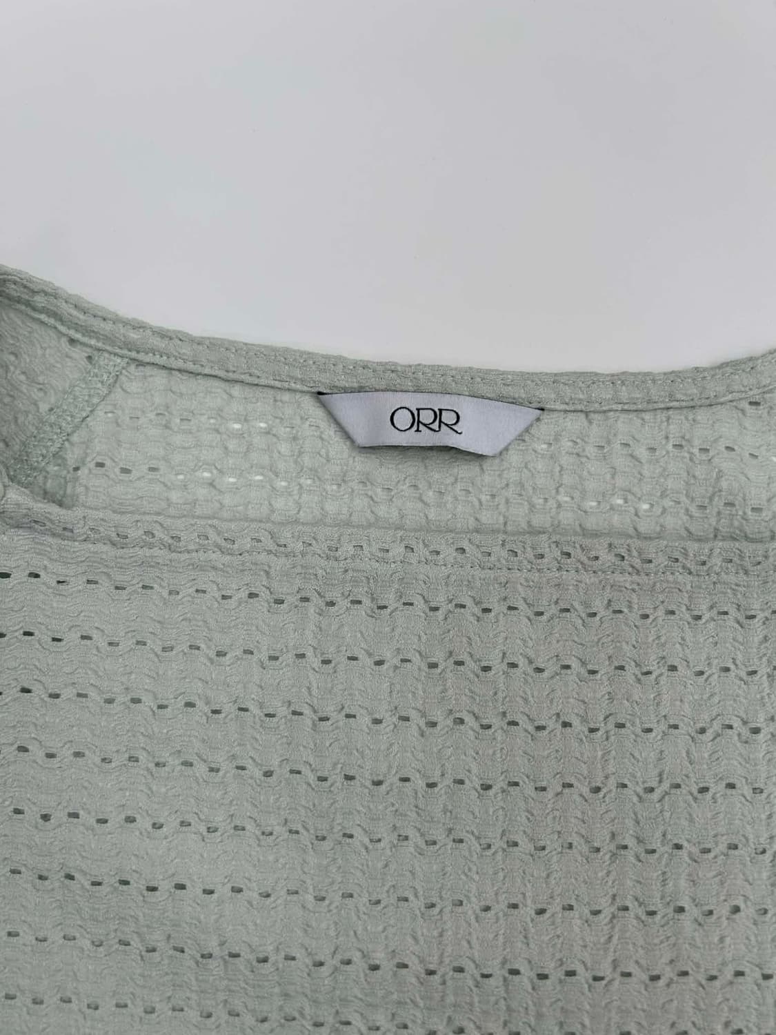 [S]ORR 오르 펀칭 텍스처 롱슬리브 티셔츠 민트 상품이미지3