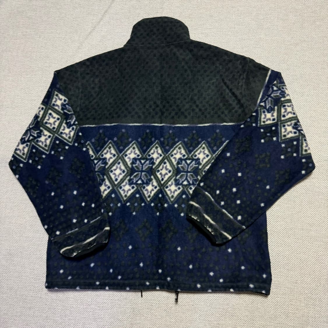 패턴 플리스 집업 자켓 상품이미지4