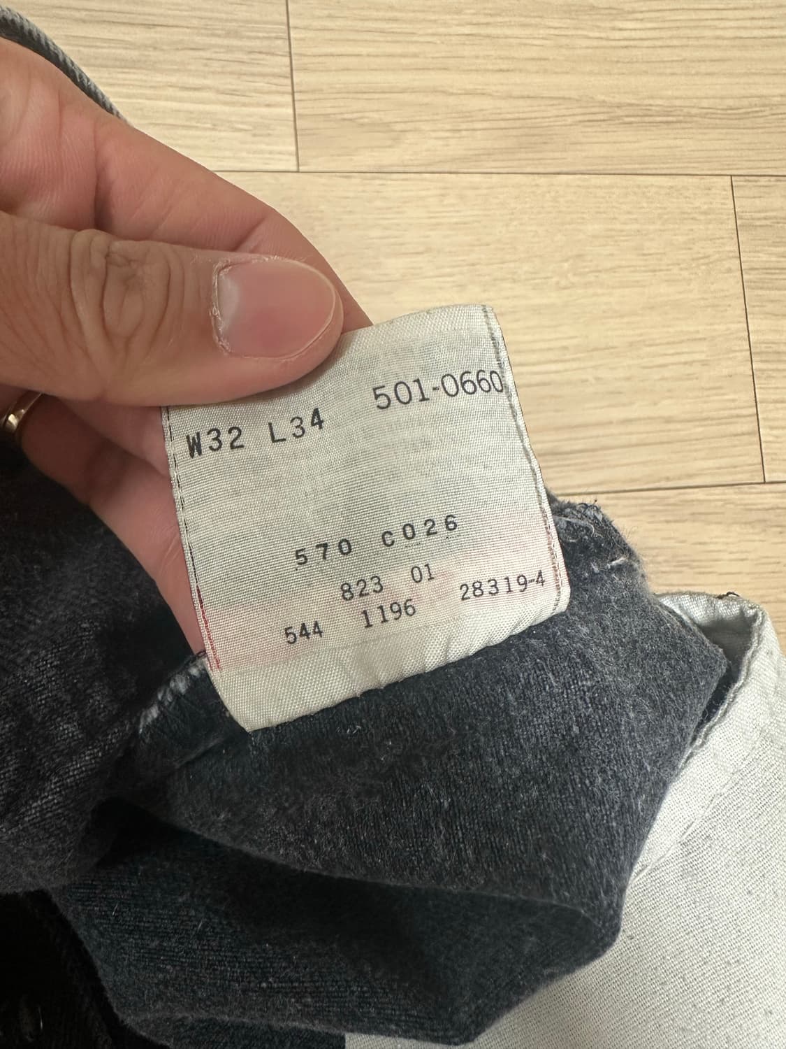 90년대 빈티지 리바이스 흑청 32/34 (실측사이즈 30) 상품이미지6