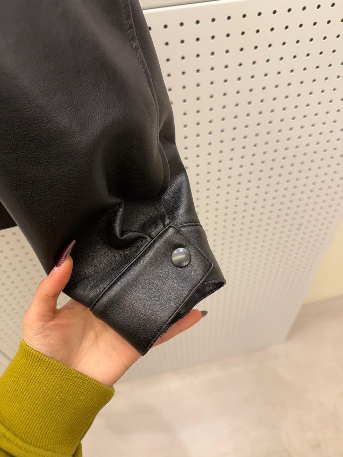 라퍼지스토어 버핑 레더 미니멀 자켓 U1500 상품이미지4