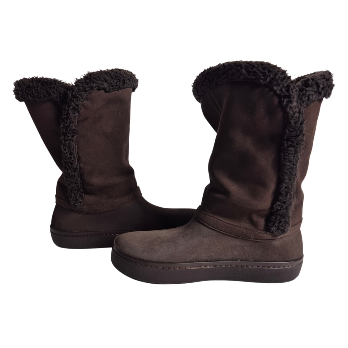 230-235) CROCS 크록스 모데사 스웨이드 버튼 부츠 상품이미지2