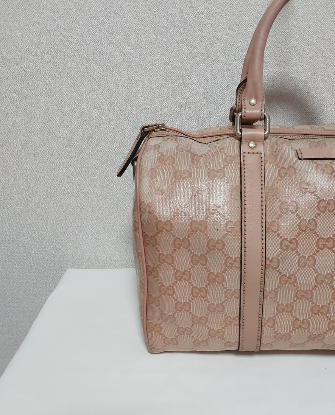 구찌 핑크 GG 크리스탈 보스턴백 (정품) 상품이미지2