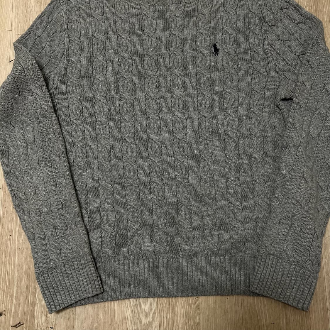 폴로 랄프로렌 라운드 꽈배기 니트 M/95  상품이미지4