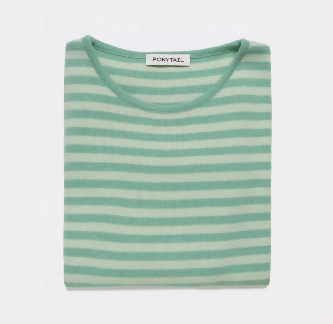 포니테일 메론 스트라이프 니트 상품이미지1