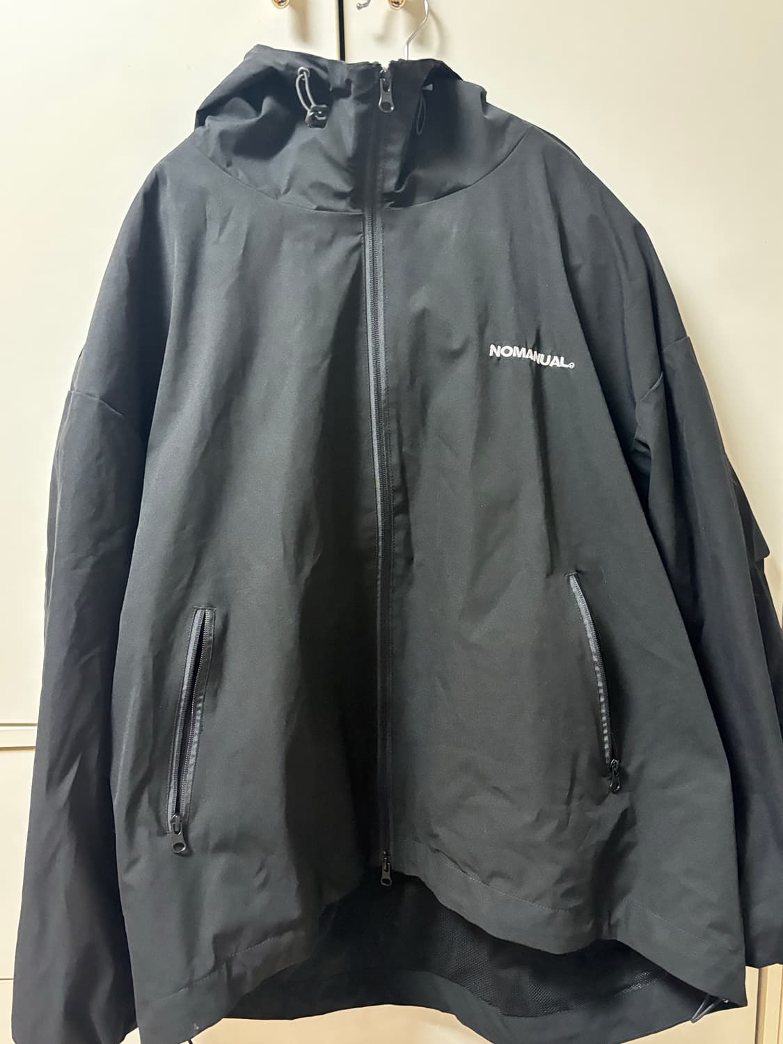 노매뉴얼 페논 윈드 쉘 블랙 바람막이 L 상품이미지4