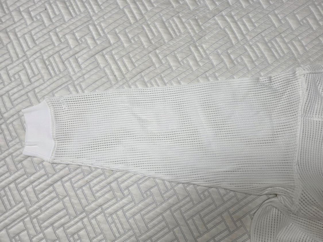 [M] 슈프림 폴라텍 메쉬 롱슬리브 풋볼 탑 화이트 상품이미지5