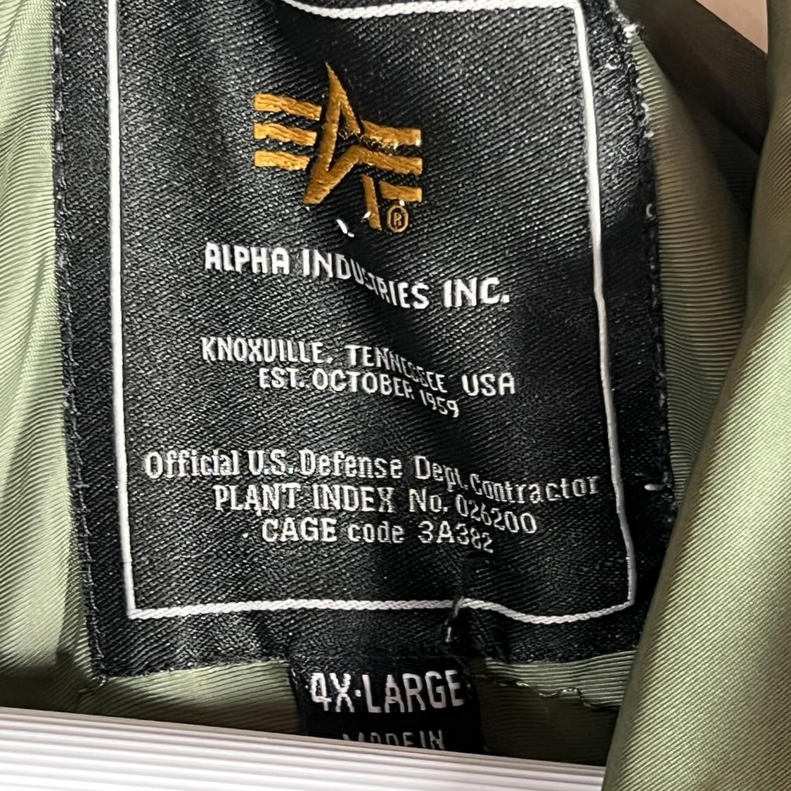 알파 인더스트리 CWU-45/P 스타일 플라이트 자켓 상품이미지2