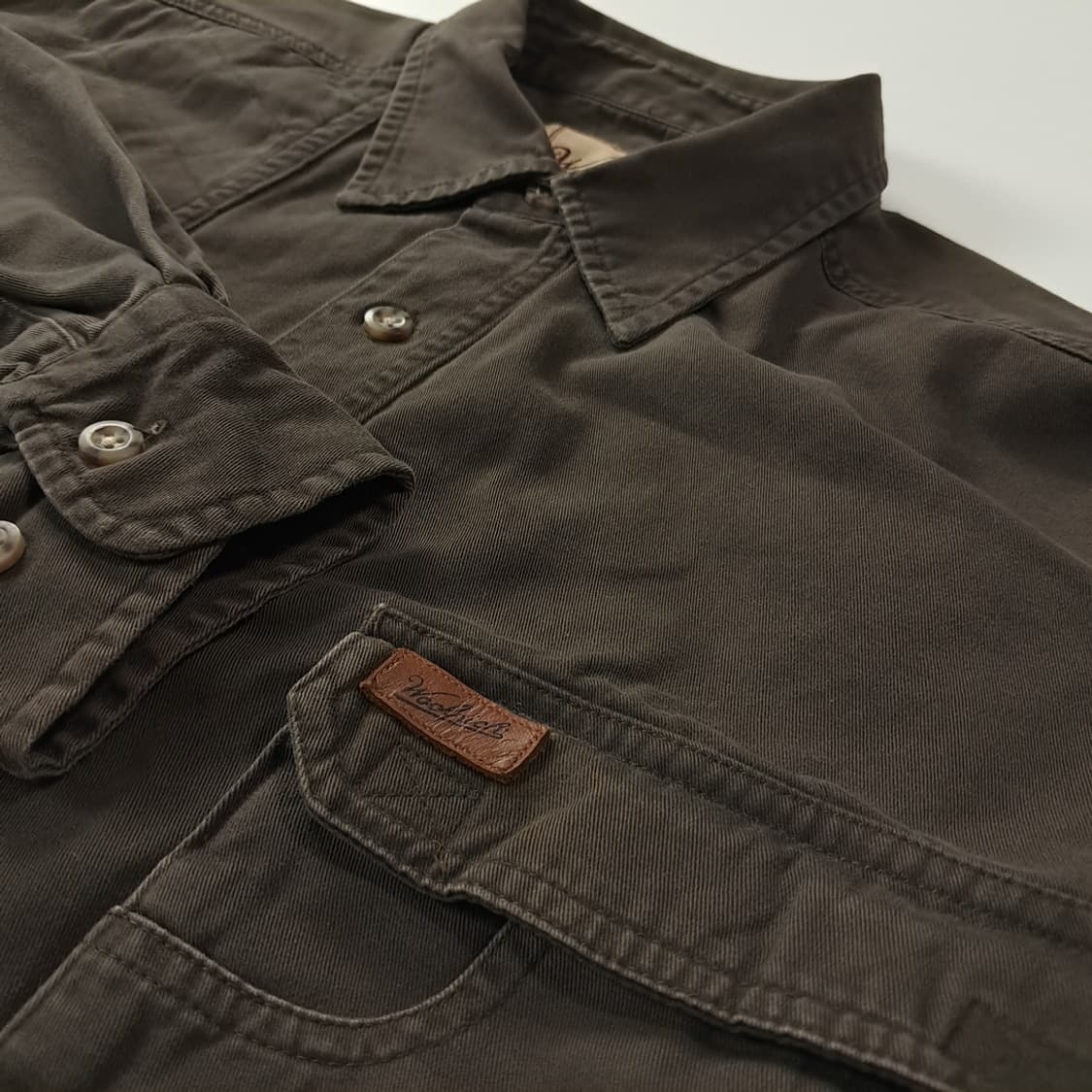 CK346 XL 울리치 90s 슈팅패치 다크브라운 헌팅 셔츠 남방 상품이미지5