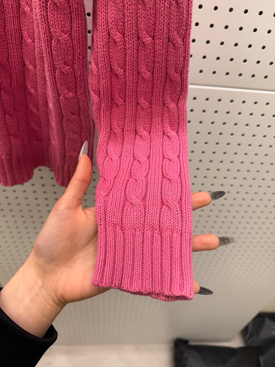 폴로 랄프로렌 케이블 포니 핑크 니트 U786 상품이미지4