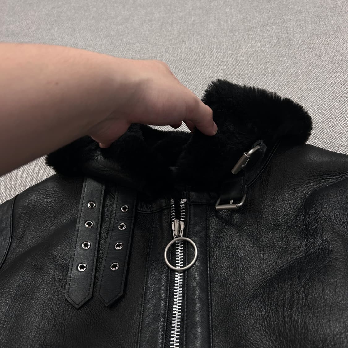 앤더슨벨 젠슨 시어링 에비에이터 무스탕(S) 상품이미지5