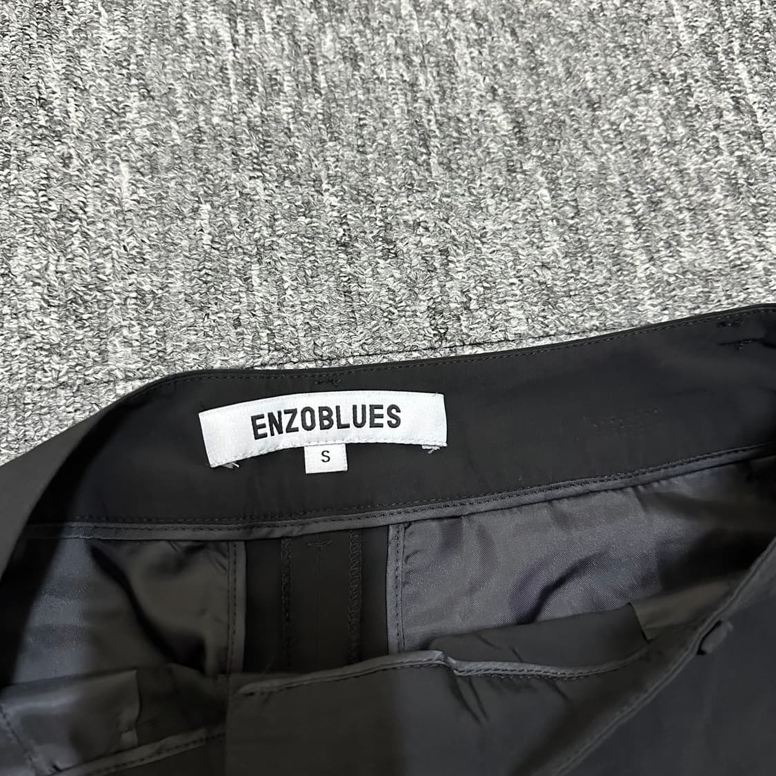 엔조블루스 팬츠 바지 슬랙스  블랙 상품이미지2