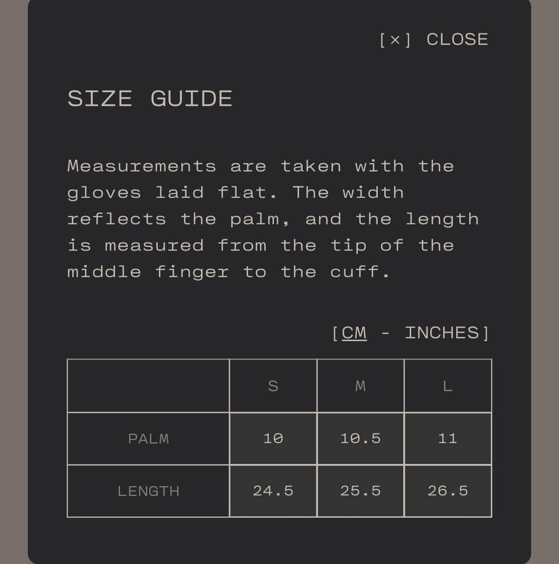 포탈 portal 장갑 [S]  상품이미지2