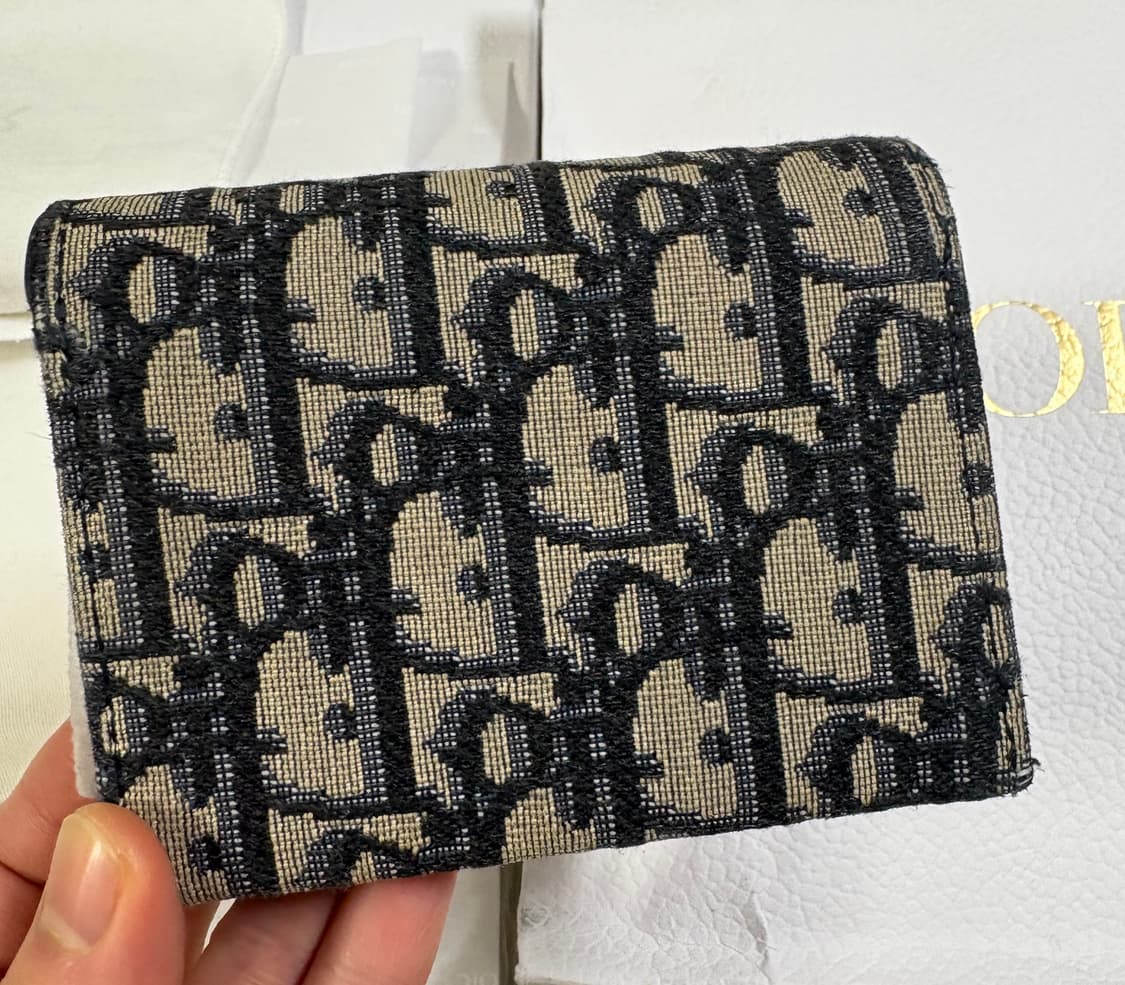 DIOR 오블리크 자카드 새들 아코디언 5포켓 카드 지갑 상품이미지5