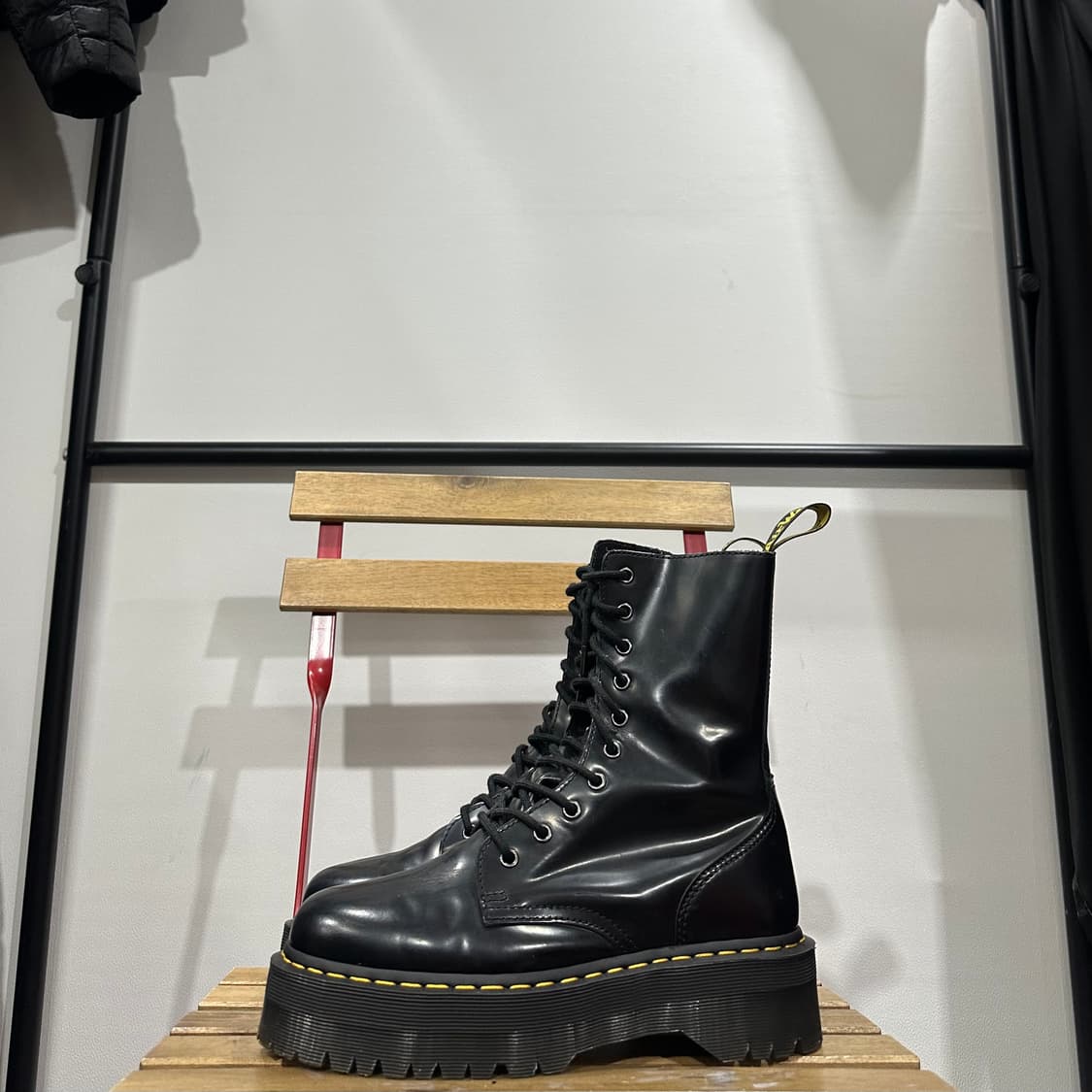 UK7) 닥터마틴 워커 남녀 공용 제이든 하이 블랙 상품이미지3