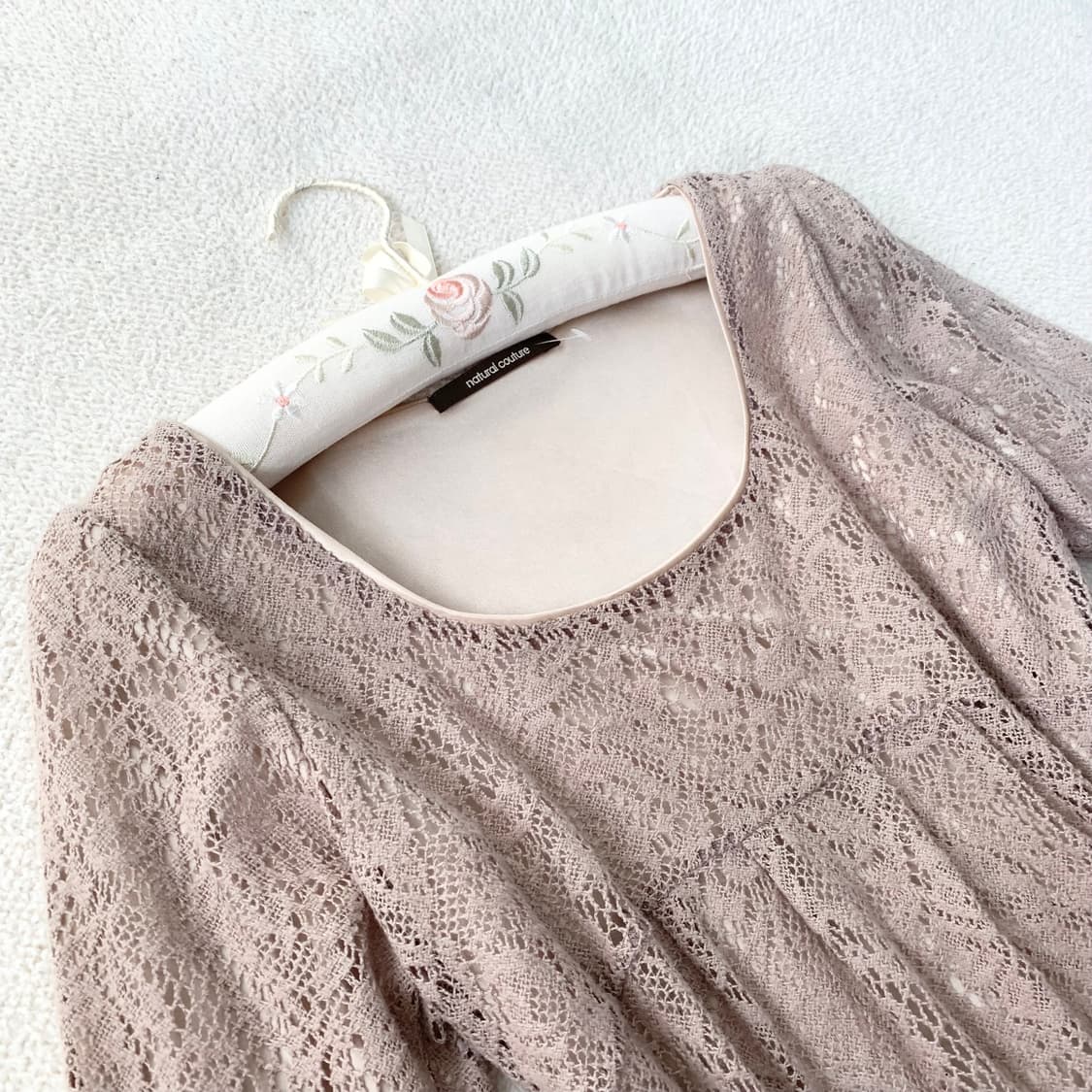 밀크티라떼 ♥ 레이스 공주핏 원피스 상품이미지3