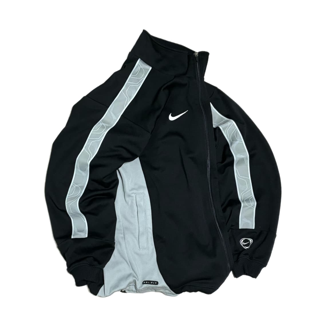 나이키 올드스쿨 블랙 그레이 오버사이즈 져지 트랙탑 상품이미지1