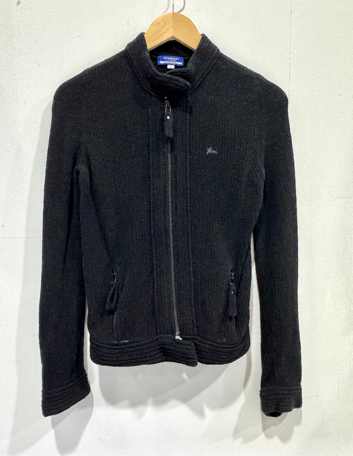 버버리 런던 블루라벨 블랙 집업 자켓 38 정품 상품이미지1