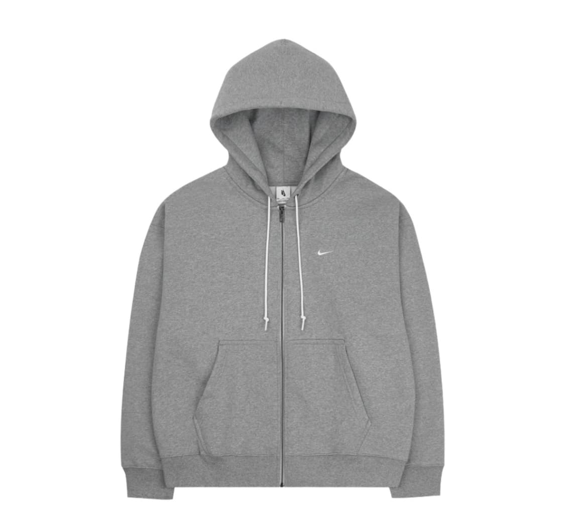 나이키 NRG 솔로 스우시 풀 집업 후드 다크 그레이 헤더 - 아시아 M 상품이미지1