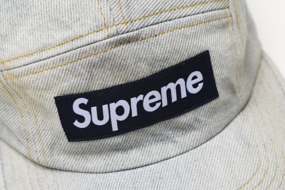 23ss 슈프림 더티 인디고 데님 캠프캡 모자 상품이미지2