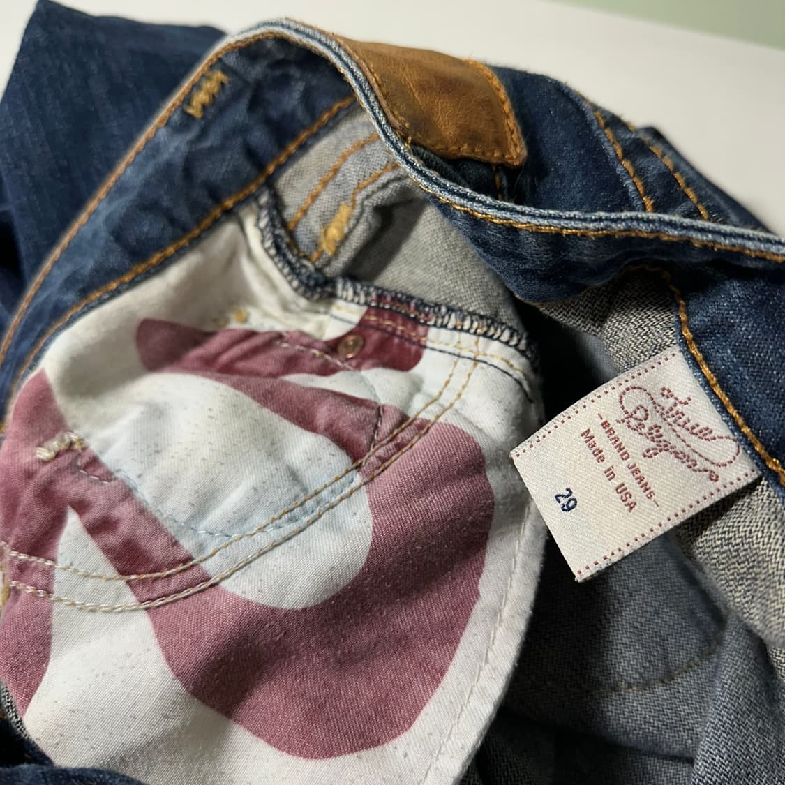 우먼M-L 트루릴리전 진청워시드 부츠컷 플레어 데님팬츠 상품이미지2