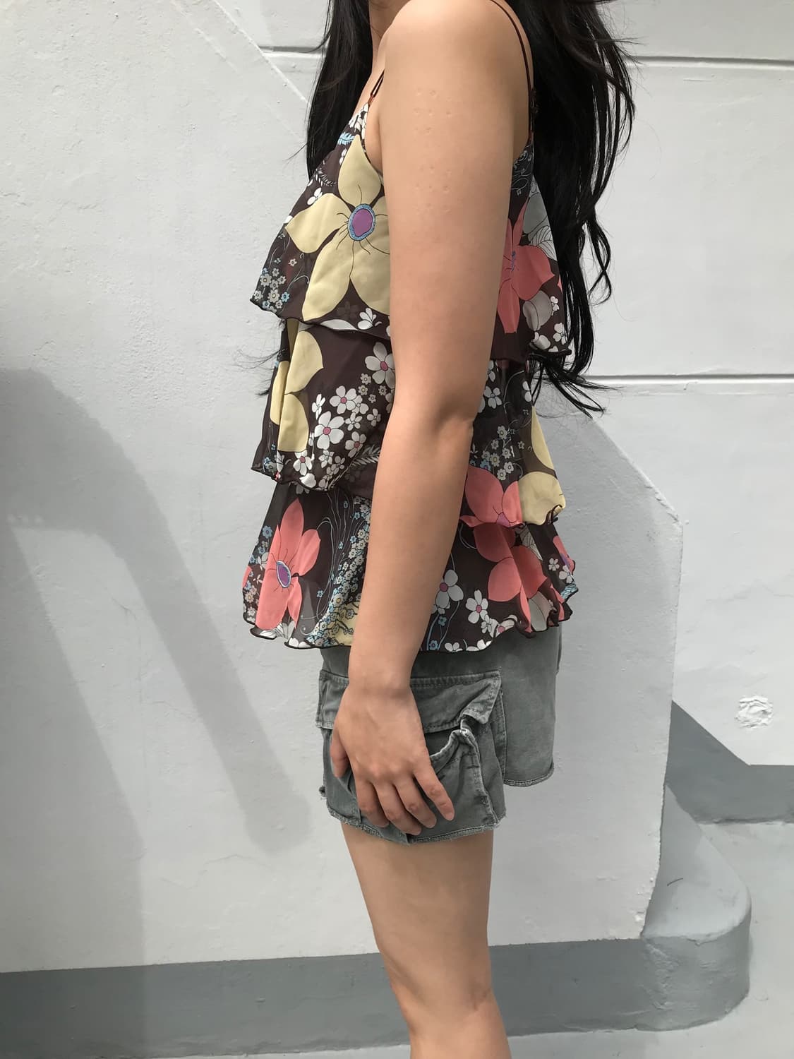 플라워 프릴 탑 상품이미지6