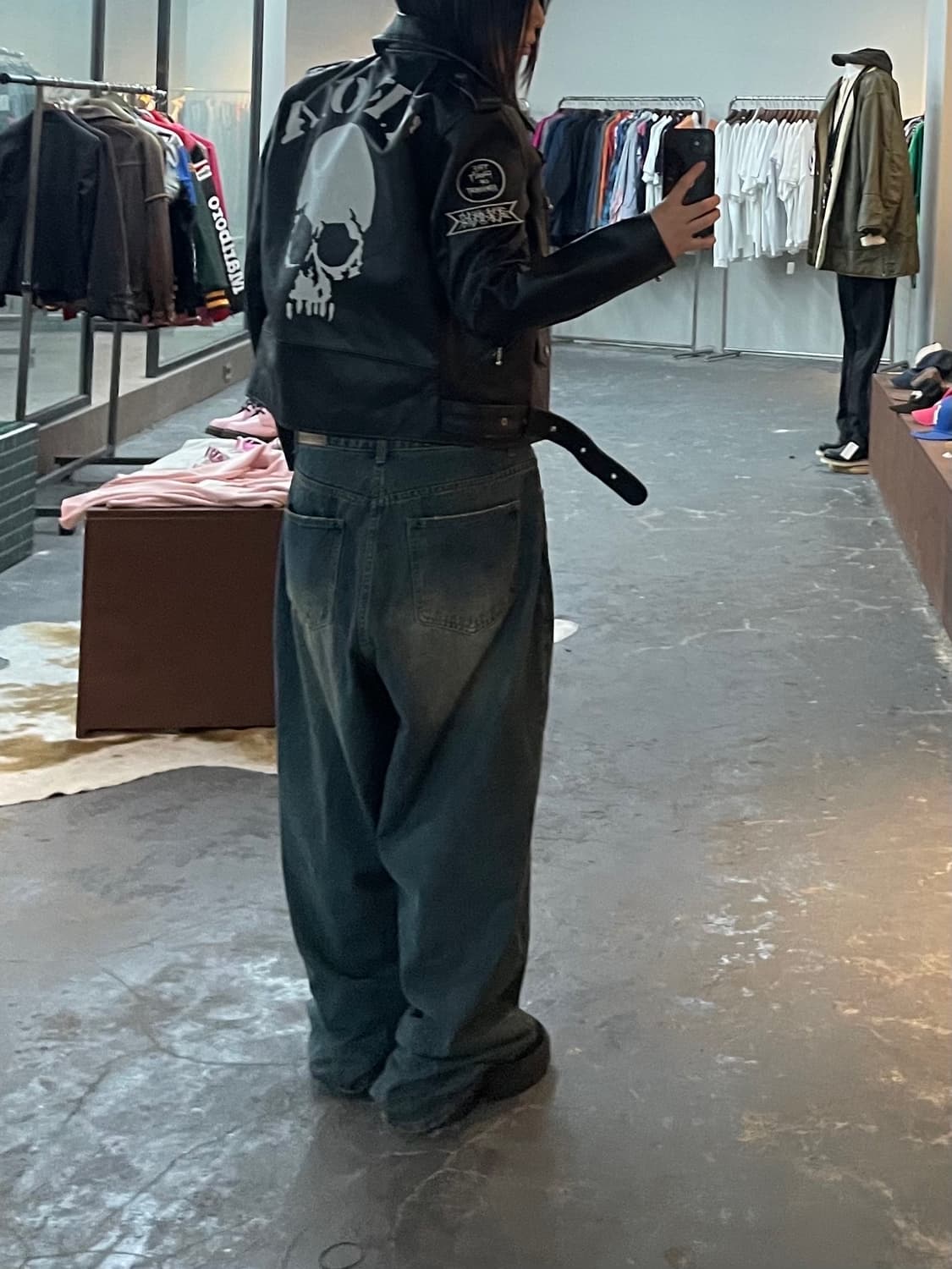 크로우즈 워스트 무장전선 가죽라이더 자켓 H1803 상품이미지2